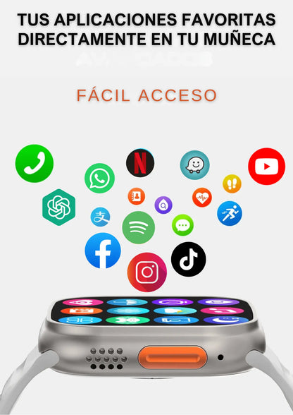 2 RELOJ INTELIGENTE - TEN UN MINI CELULAR EN TU MUÑECA + FUNCIONES EXCLUSIVAS DE CONTROL DE SALUD