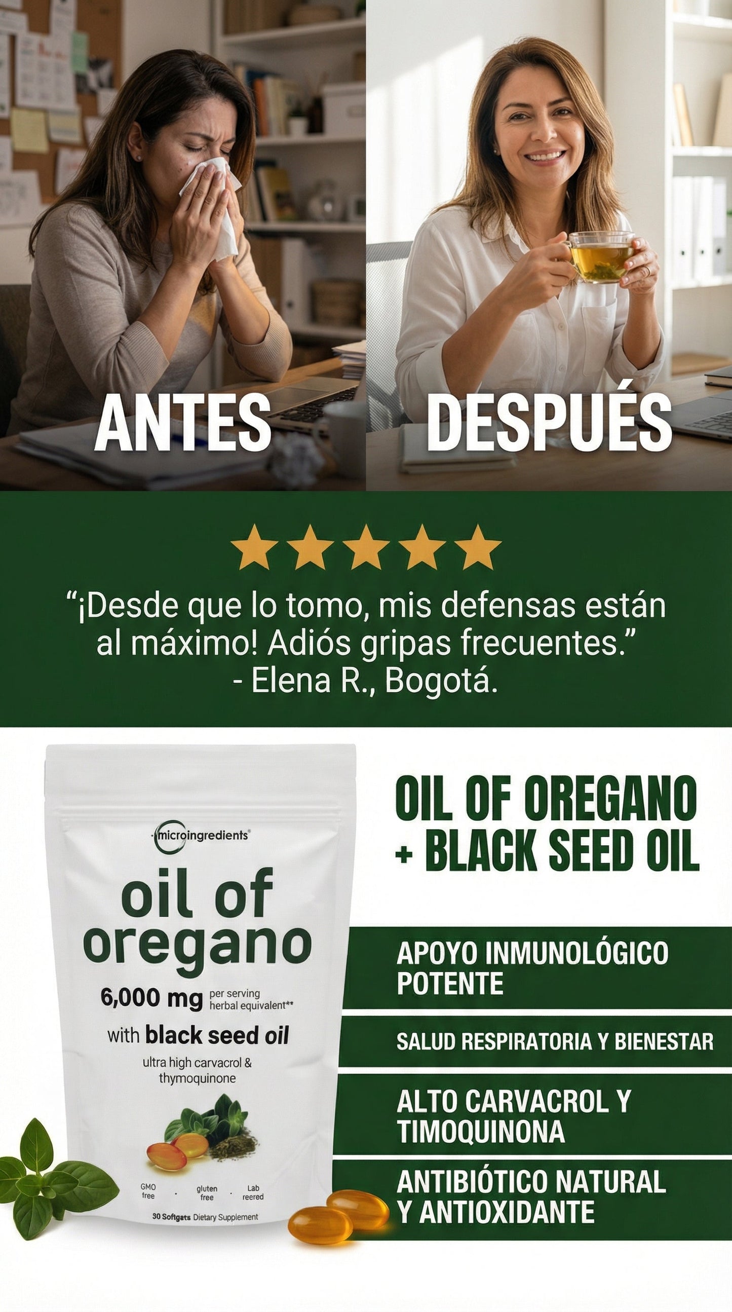 Oil of Oregano  Microingredients® Único Distribuidor Oficial en Colombia