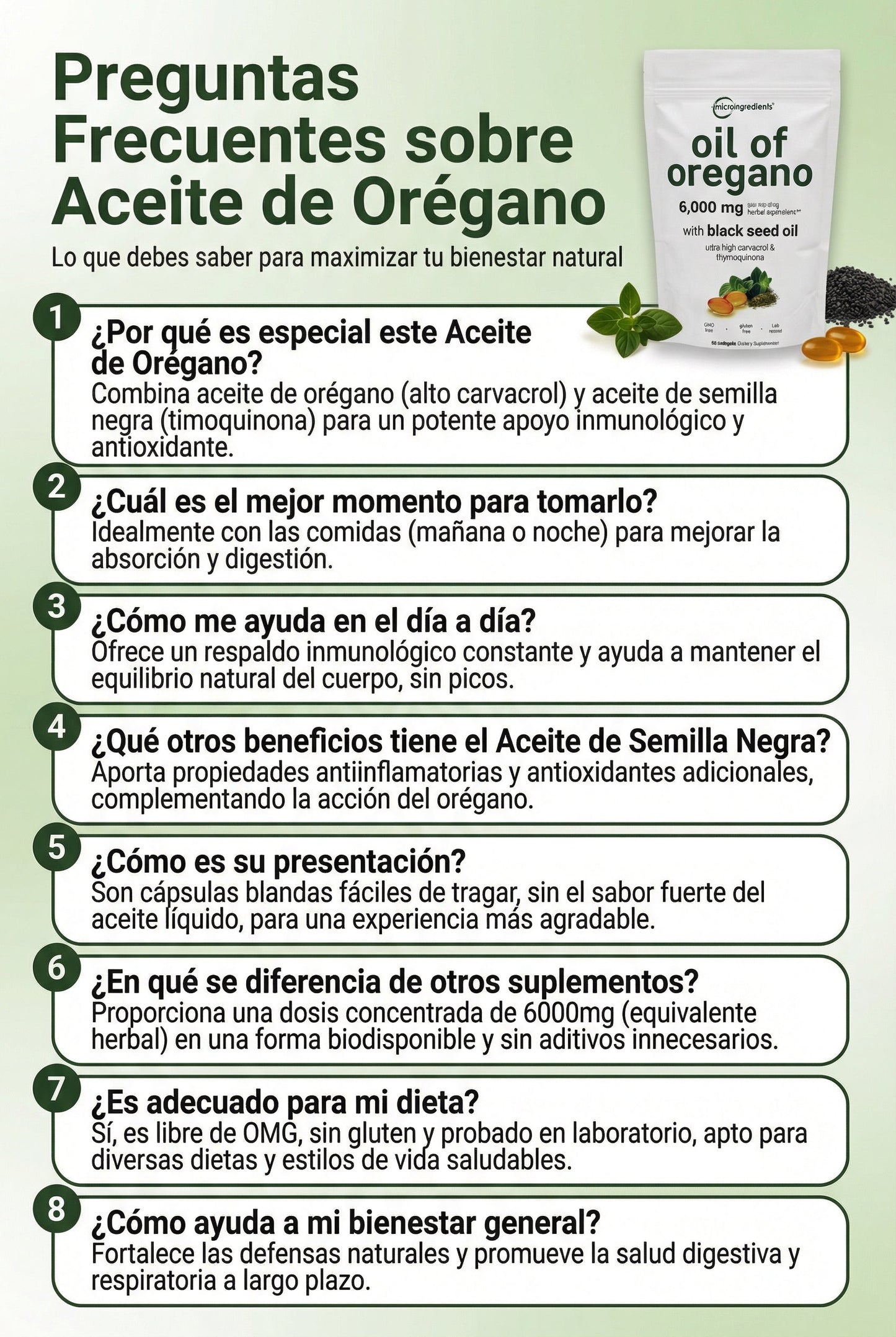 Oil of Oregano  Microingredients® Único Distribuidor Oficial en Colombia